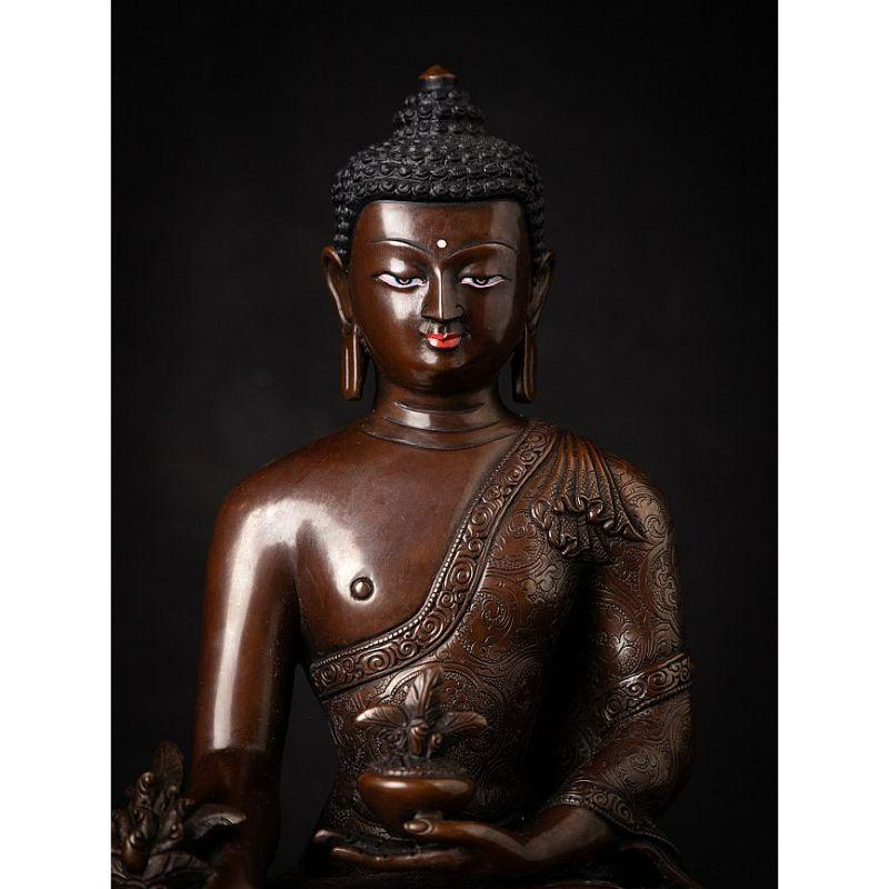 High quality bronze Nepali Medicine Buddha from Nepal 3