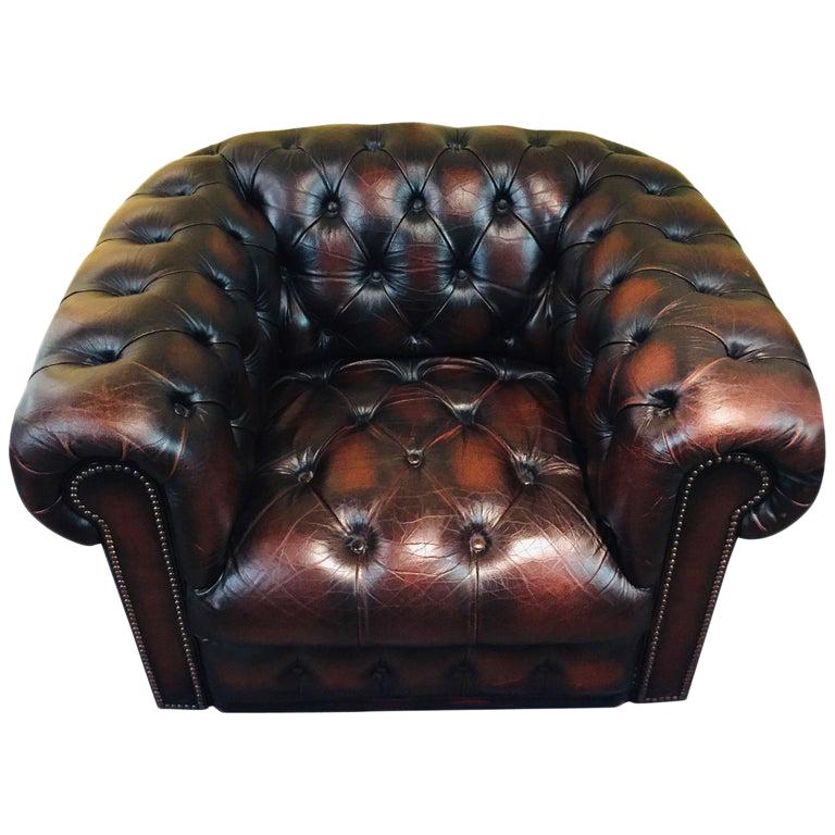 High Quality Chesterfield Armchair Made in England For Sale at 1stDibs