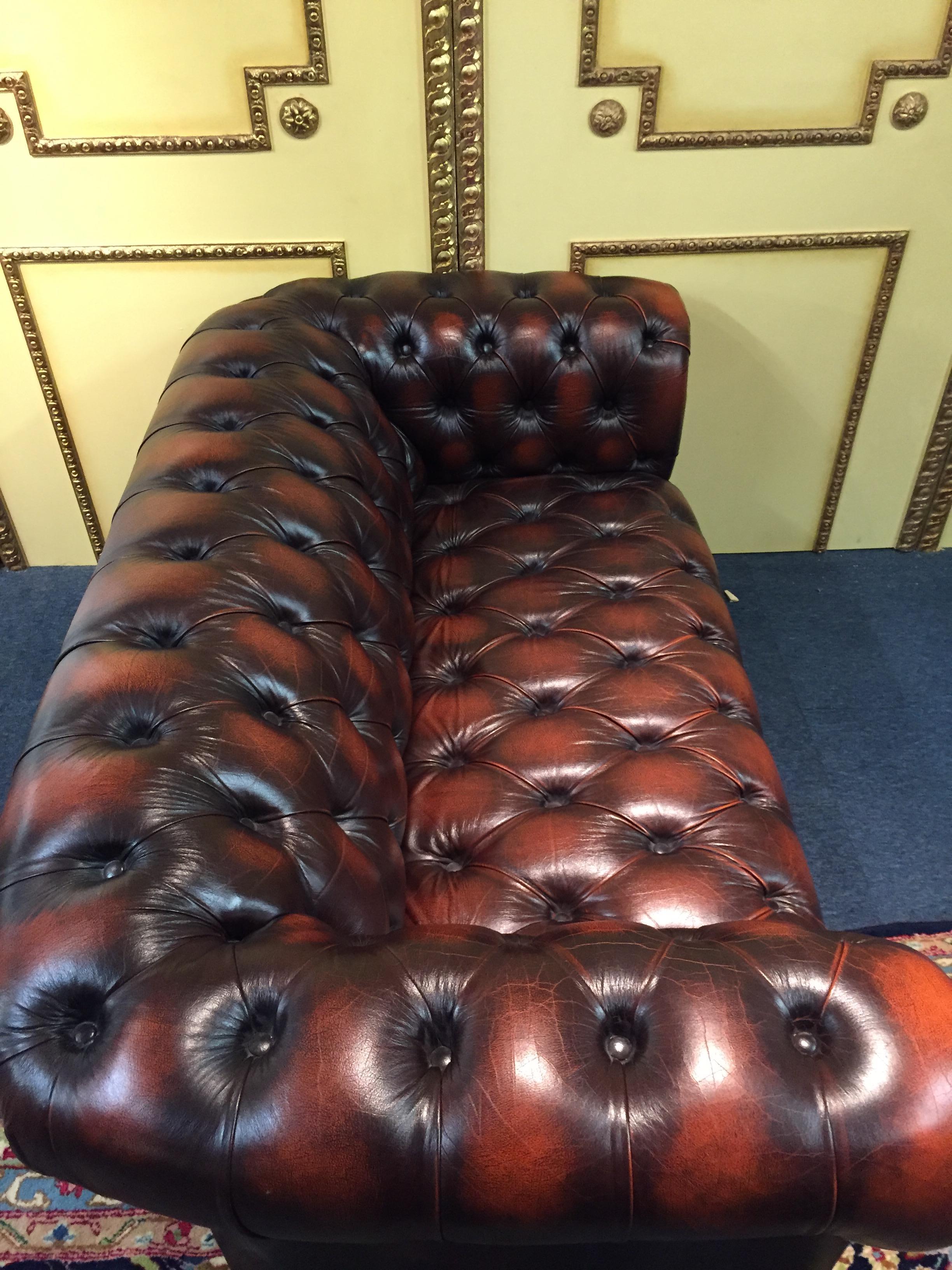 High Quality Chesterfield Two-Seat Sofa Made in England 3