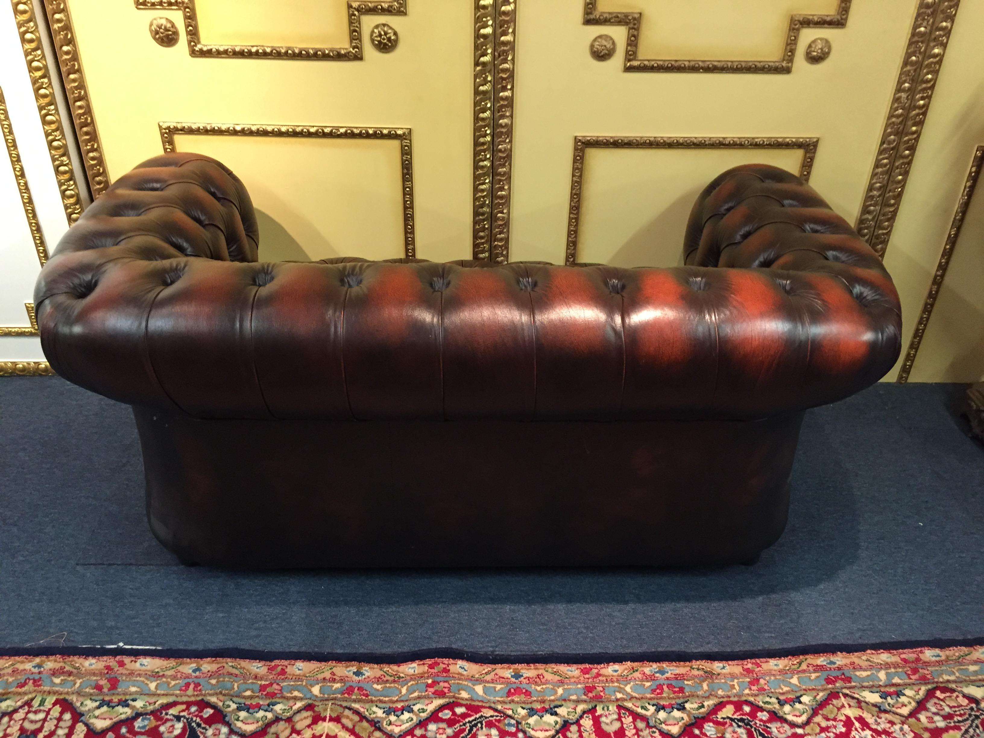 High Quality Chesterfield Two-Seat Sofa Made in England 4