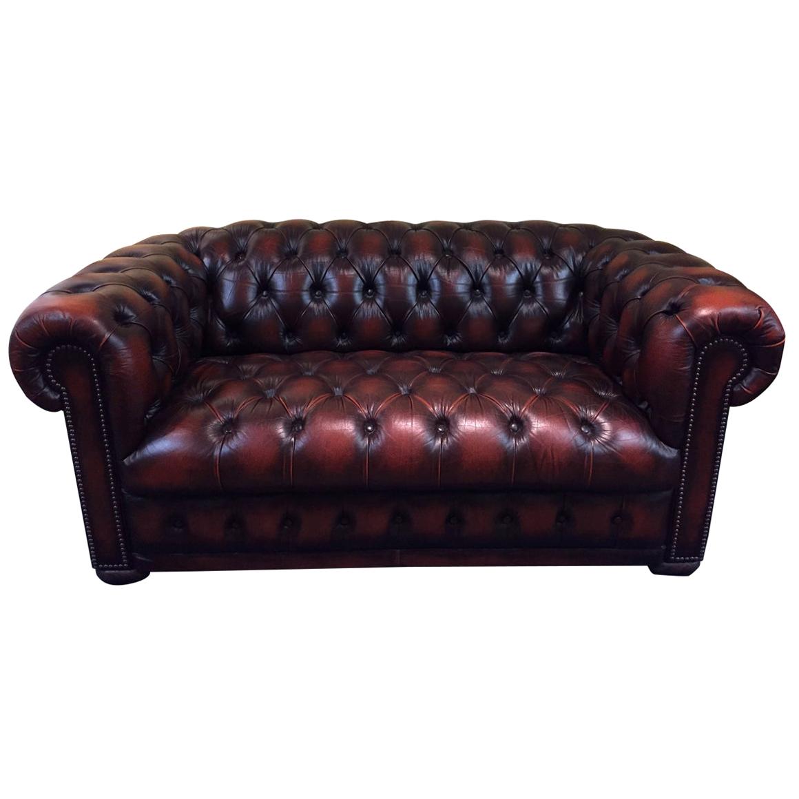 High Quality Chesterfield Two-Seat Sofa Made in England