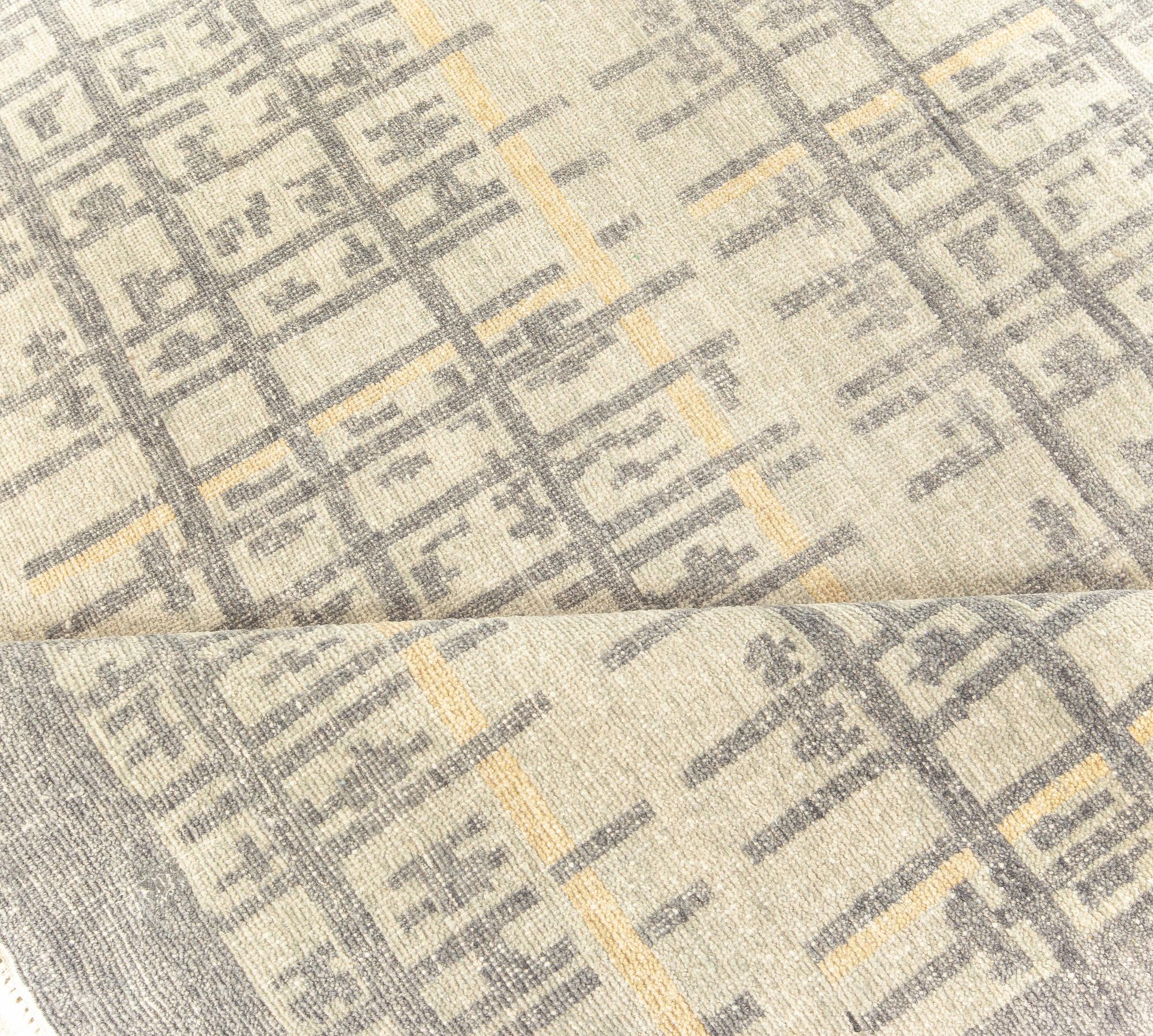 Alfombra geométrica contemporánea de alta calidad de Doris Leslie Blau.
Tamaño: 350 × 591 cm (11'6