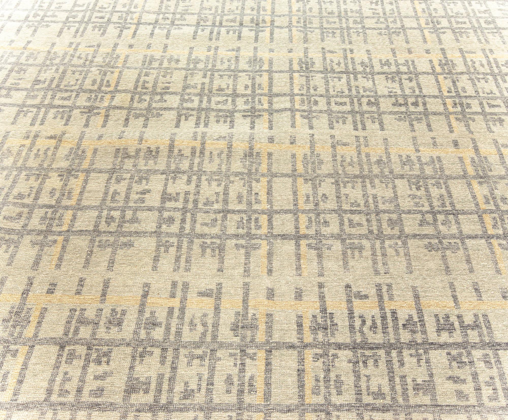 Alfombra geométrica contemporánea de alta calidad de Doris Leslie Blau Indio en venta
