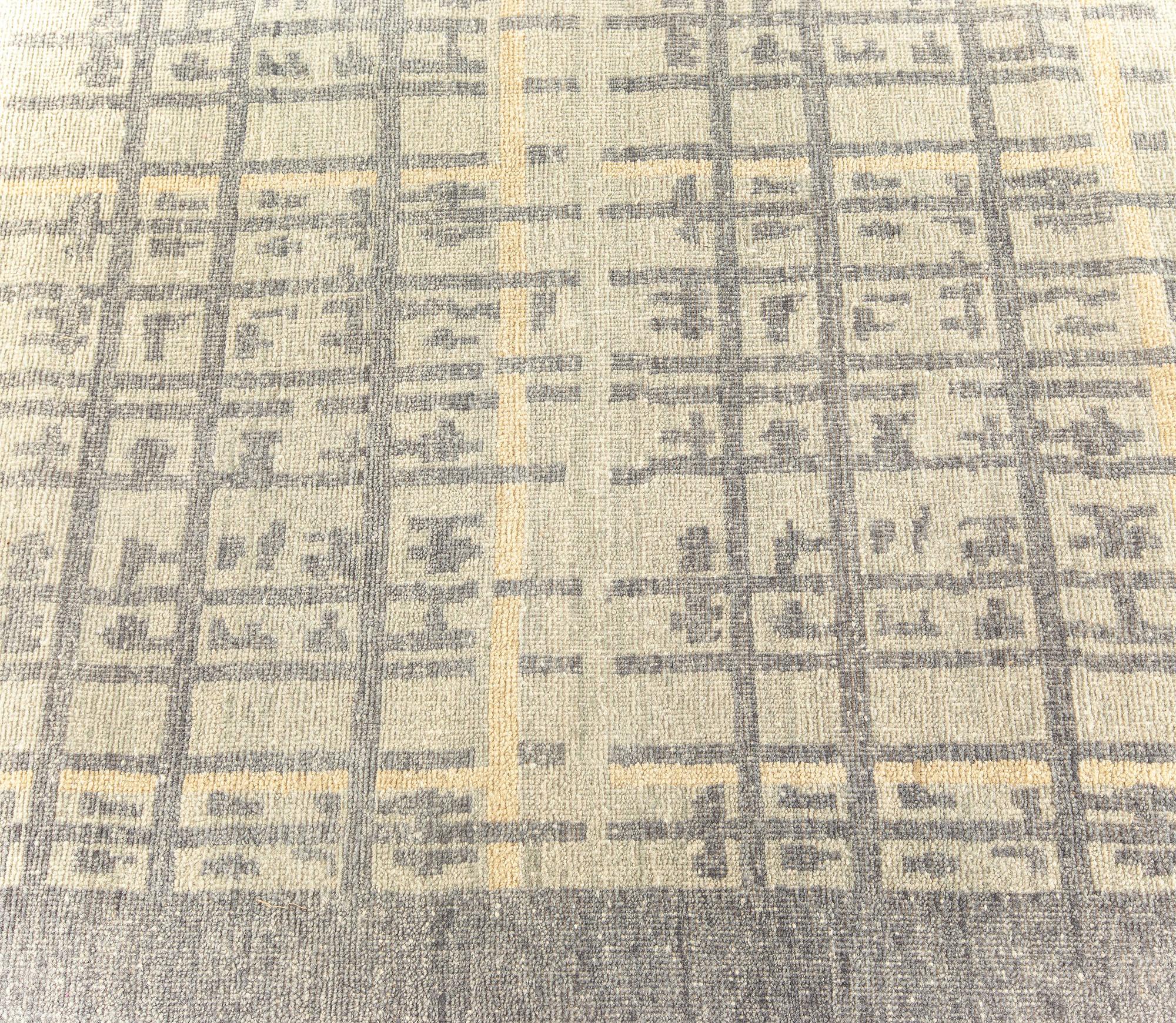 Alfombra geométrica contemporánea de alta calidad de Doris Leslie Blau Anudado a mano en venta