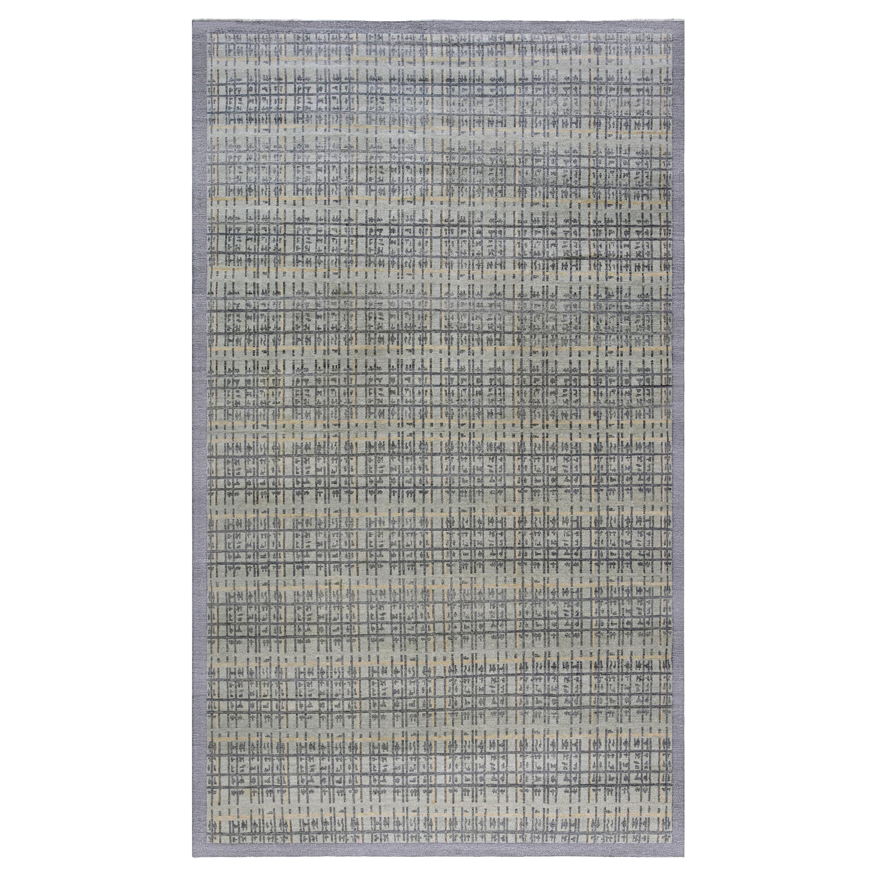 Zeitgenössischer geometrischer Teppich von Doris Leslie Blau in hoher Qualität