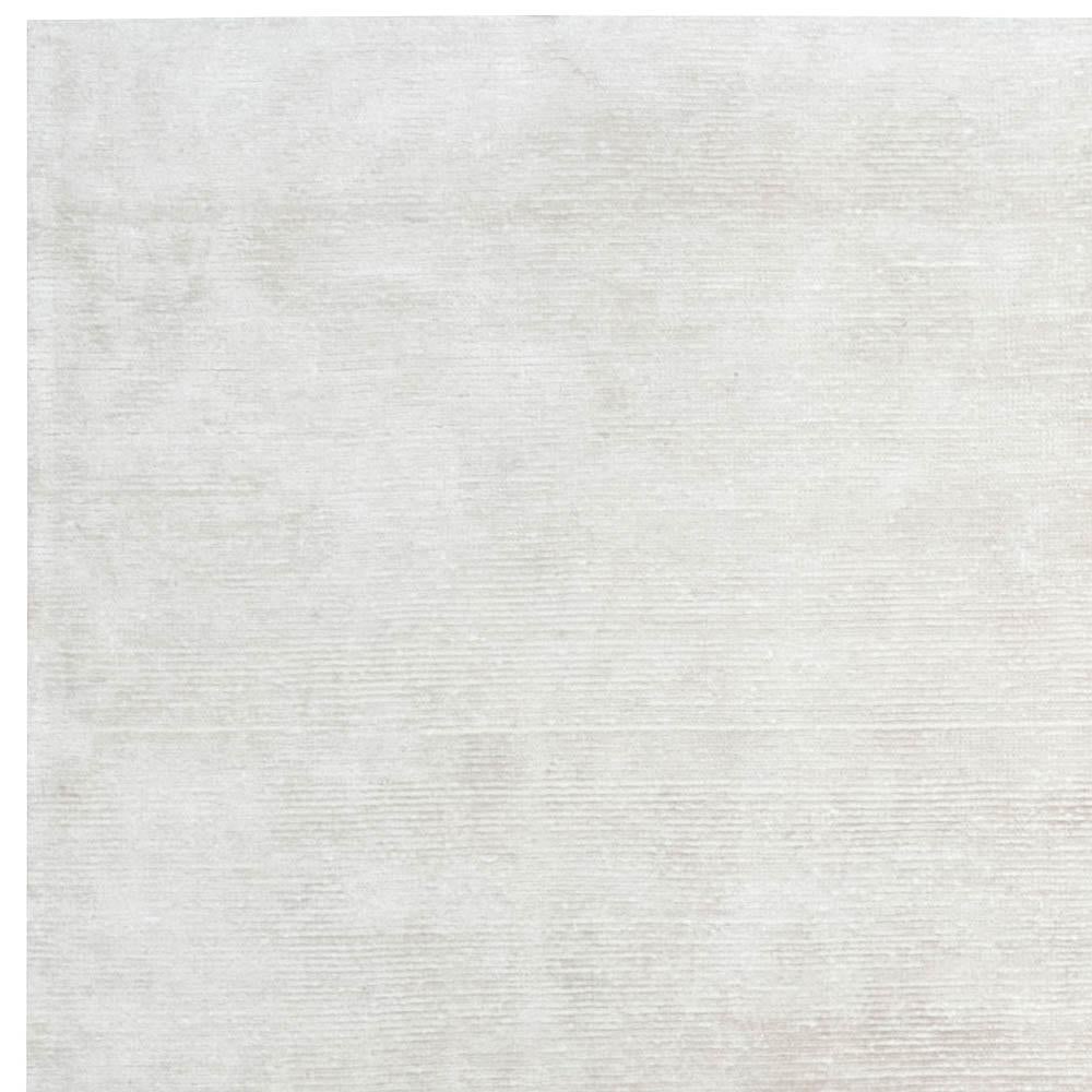 High-Quality Contemporary White and Beige Handmade Rug by Doris Leslie Blau In New Condition For Sale In New York, NY