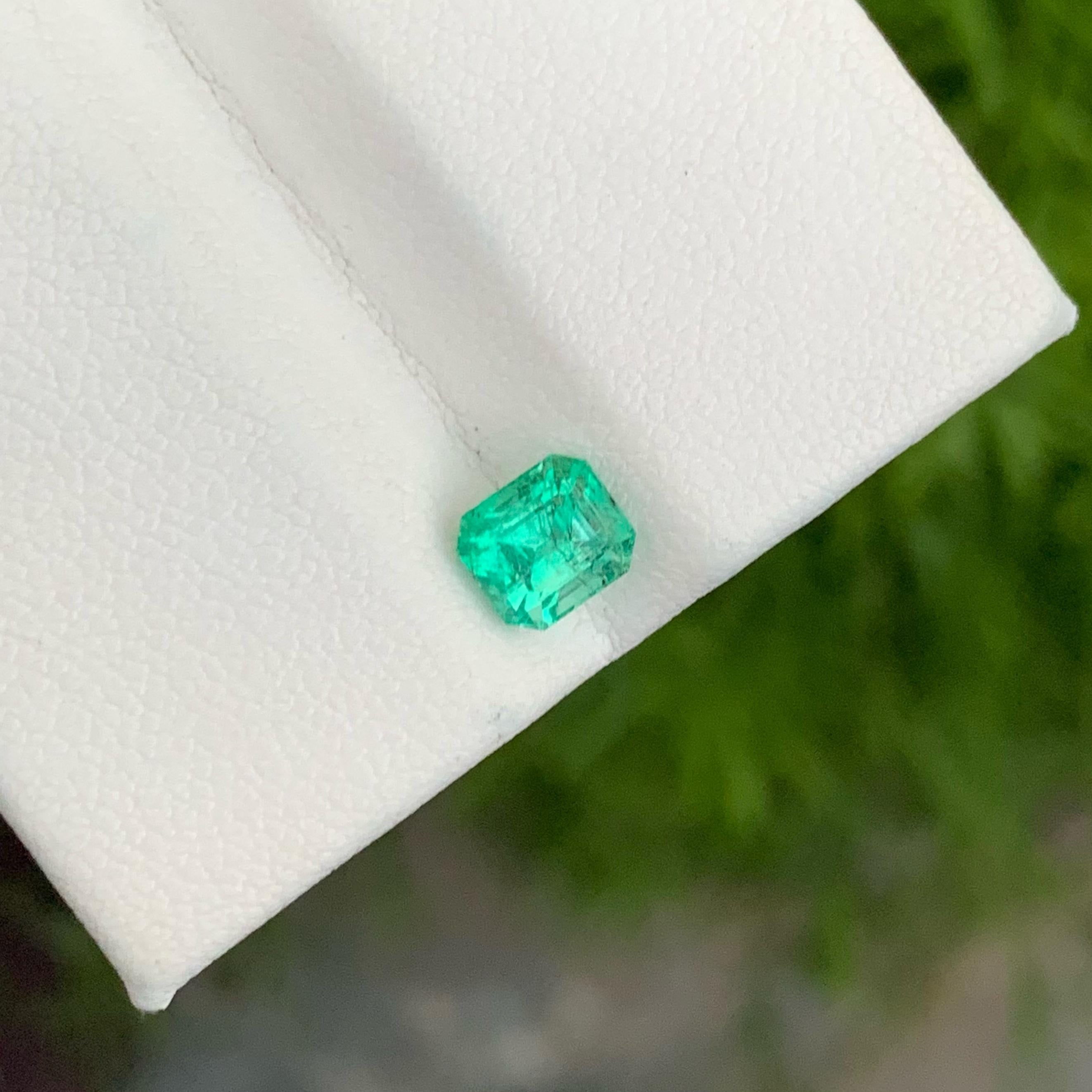 Weight 1.00 carats 
Dimensions 5.8x5.1x4.6mm
Treatment none 
Origin  Afghanistan 
Clarity SI (Slightly Included)
Shape octagon 
Cut emerald 



A high-quality emerald is a true marvel of nature, and this 1.00 carat emerald cut natural Afghani