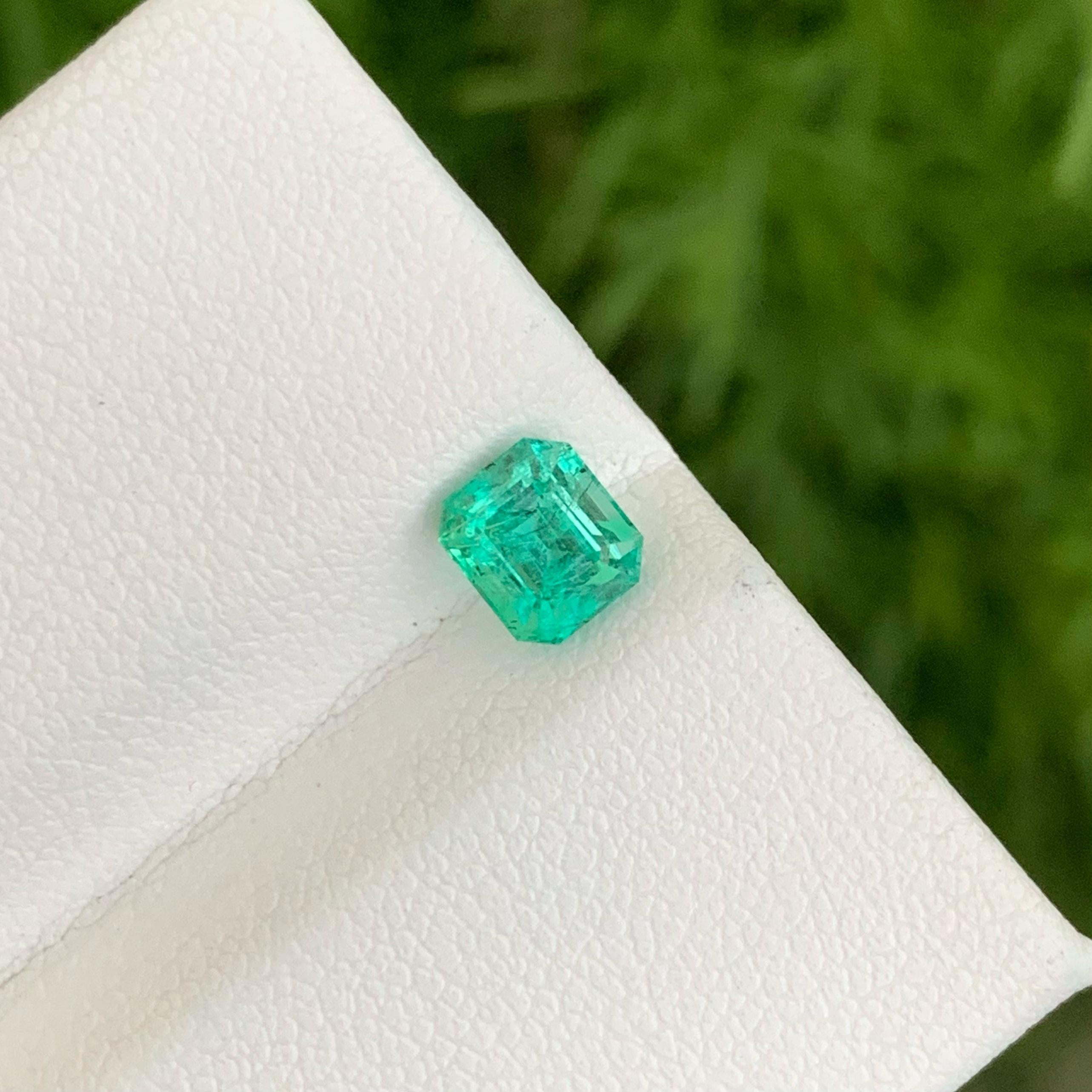 Modern High-Quality Emerald 1.00 caters Emerald Cut Natural Loose Afghani Gemstone 