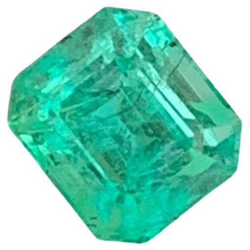 High-Quality Emerald 1.00 caters Emerald Cut Natural Loose Afghani Gemstone 
