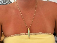 High Quality Ethiopian Opal Diamond Pendant on 14K Franco Gold Chain