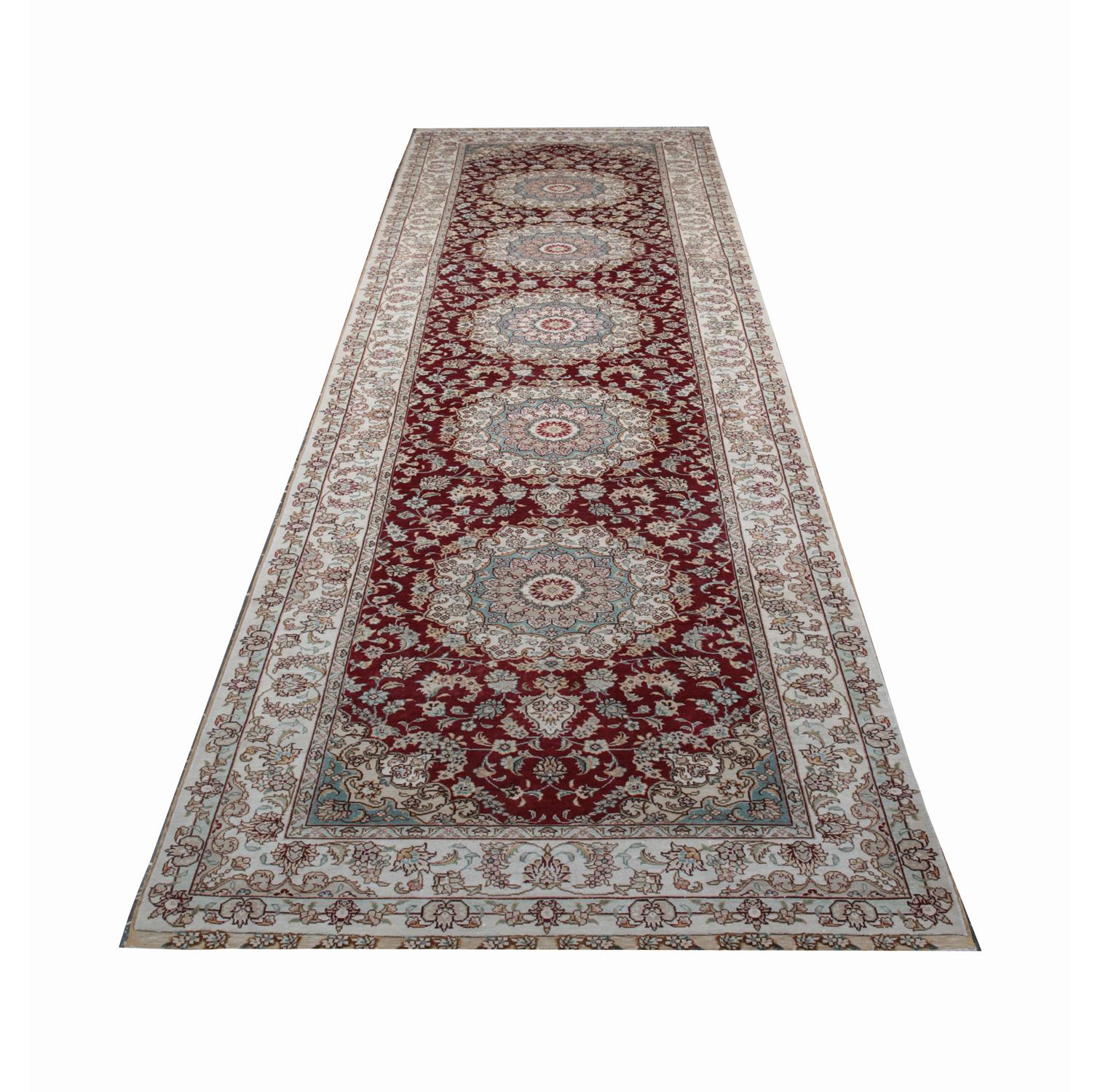 Indian High Quality Floor Rug Carpet Runner Red Runner Rugs, Chinese Herekeh Style Rug