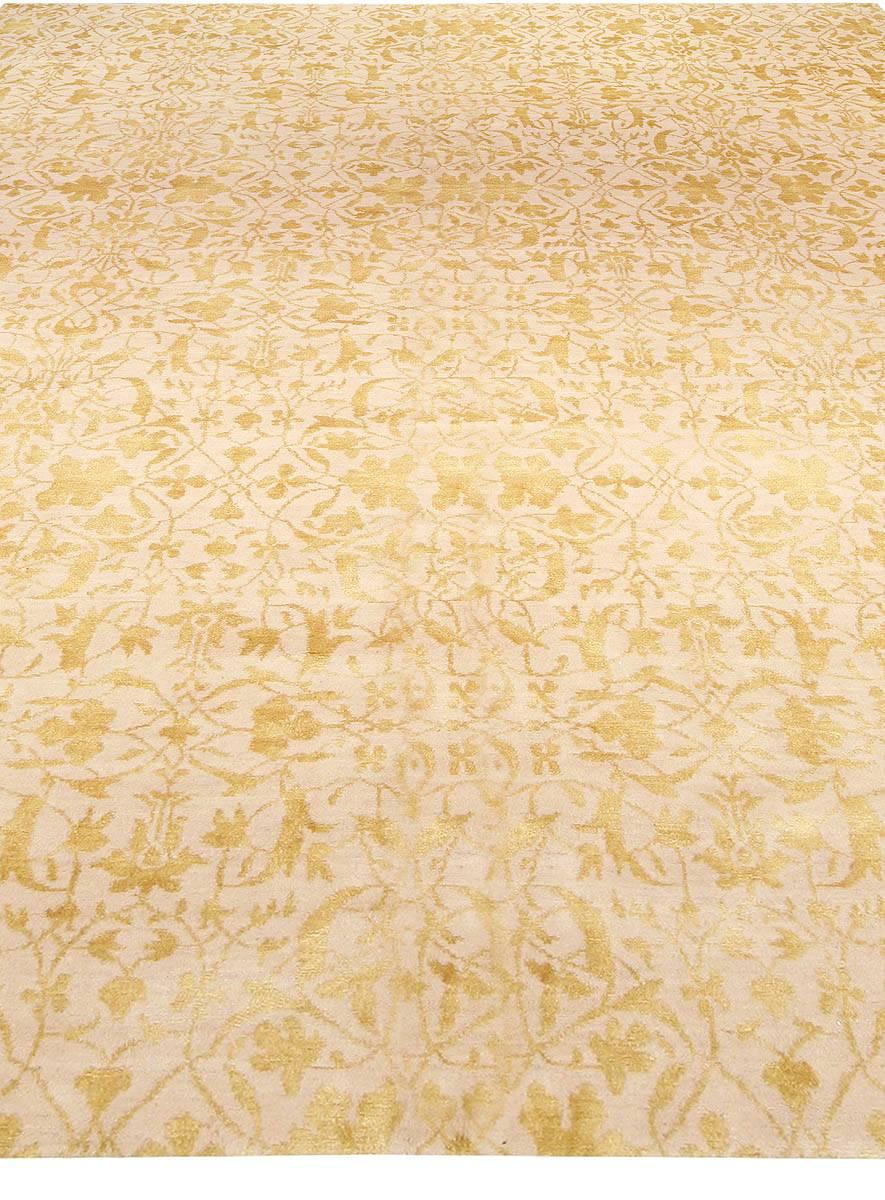 High-quality Floral S7 Tibetan handmade rug by Doris Leslie Blau
Size: 9'0