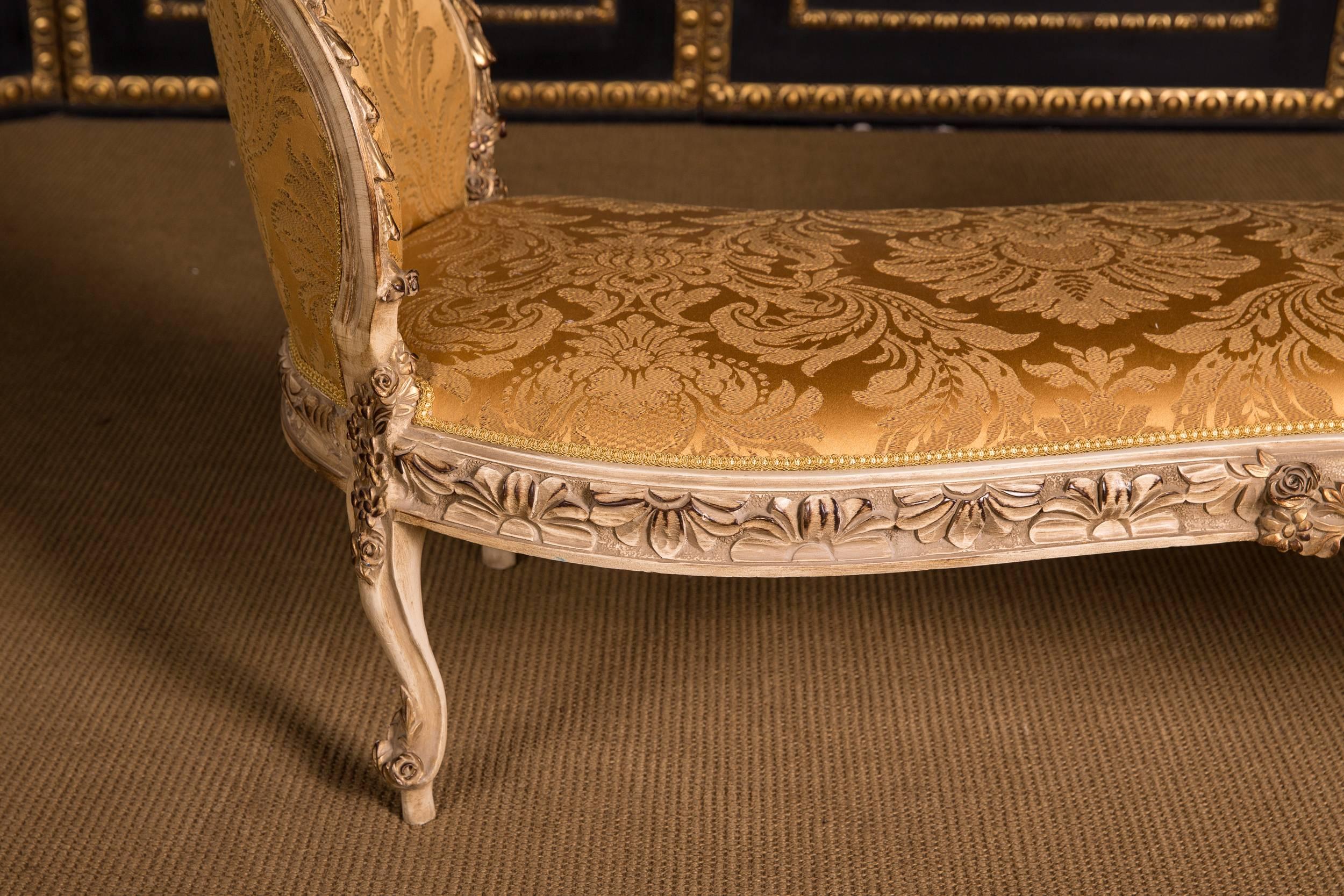 High Quality French Gondola Stool in Louis Quinze Style 4