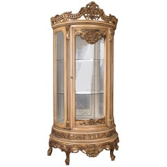 High Quality French Vitrine in the Louis Quinze Style