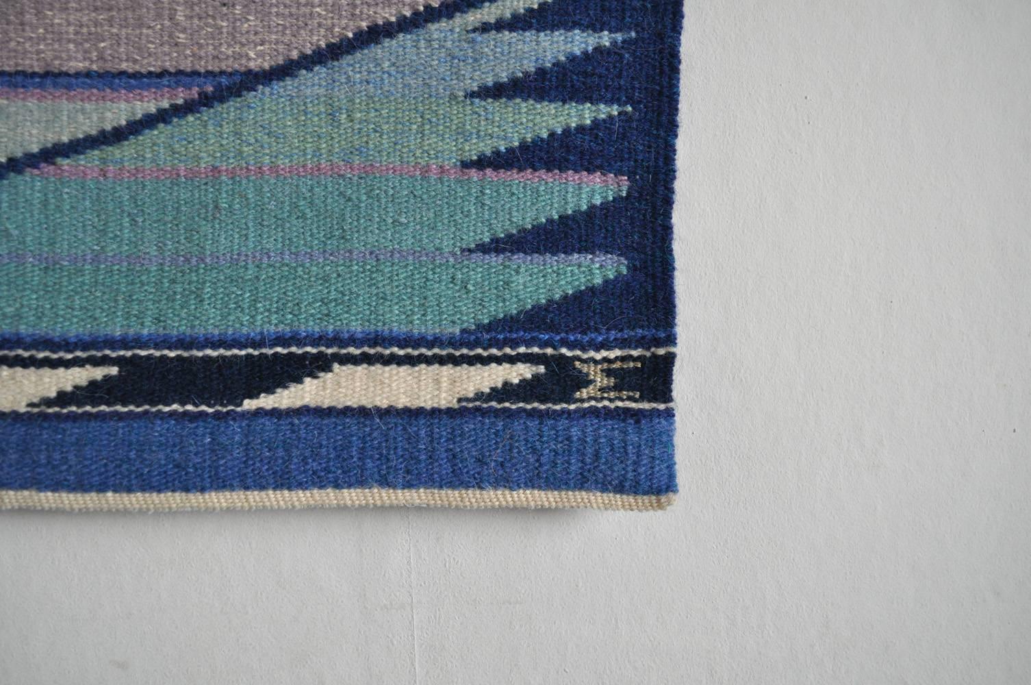 Hand-Woven High Quality Handwoven Danish Tapestry from the 1980s For Sale