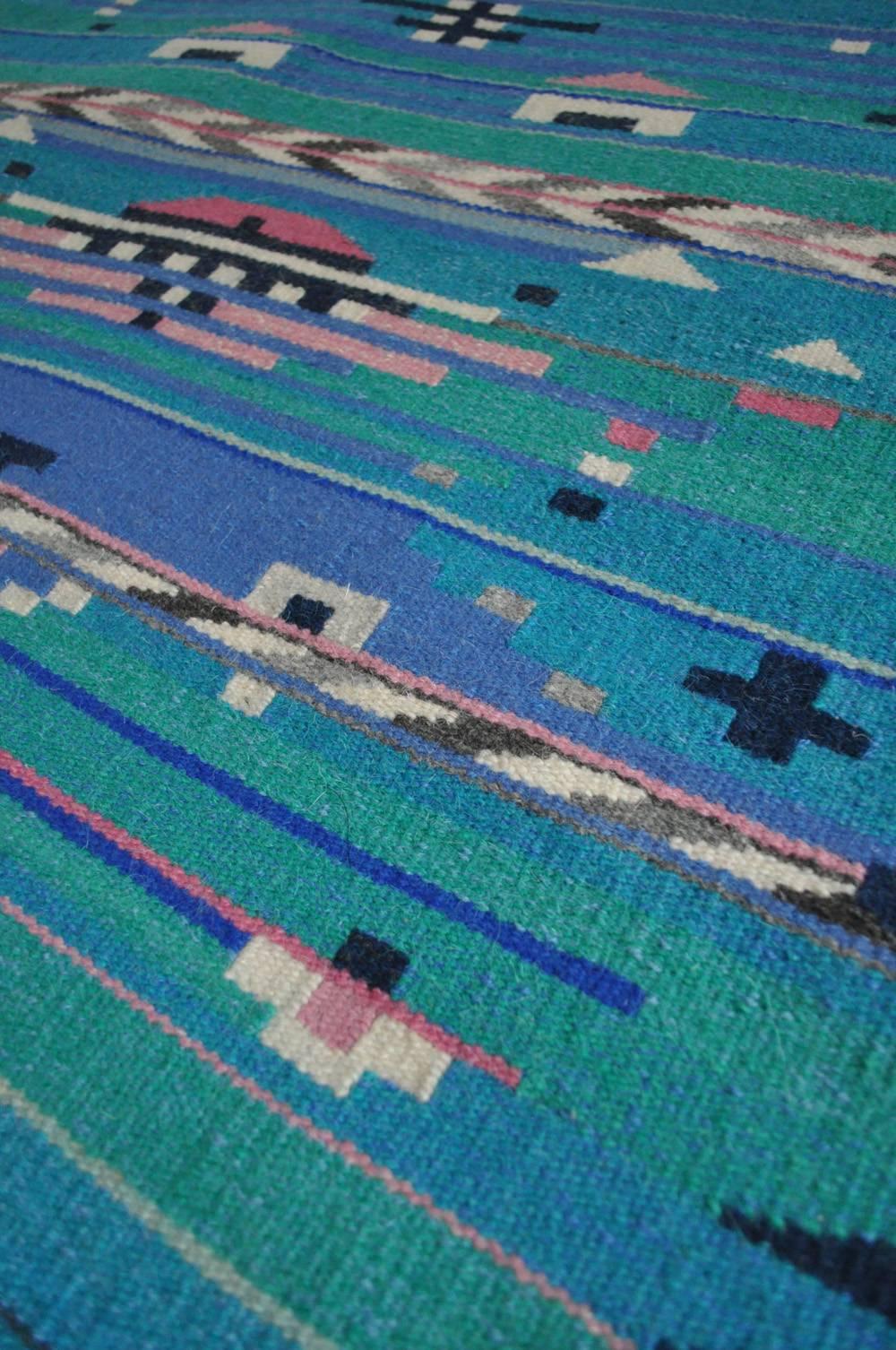 High quality handwoven tapestry from the late 1980s by the Danish artist Mette Birckner. 
Handwoven in wool. 

Excellent condition.

Measures: W 110 cm., H 125 cm

Nature is often the starting point for the painter and weaver Mette Birckner, but