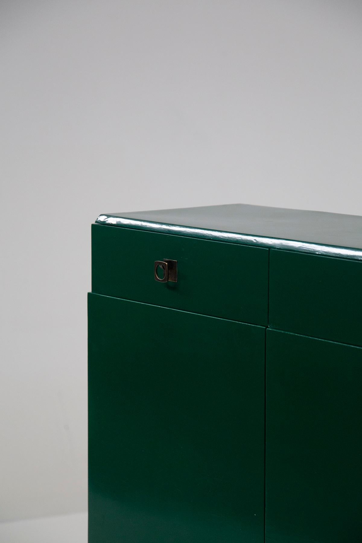 High quality Italian green sideboard by Pierluigi Colli For Sale 3