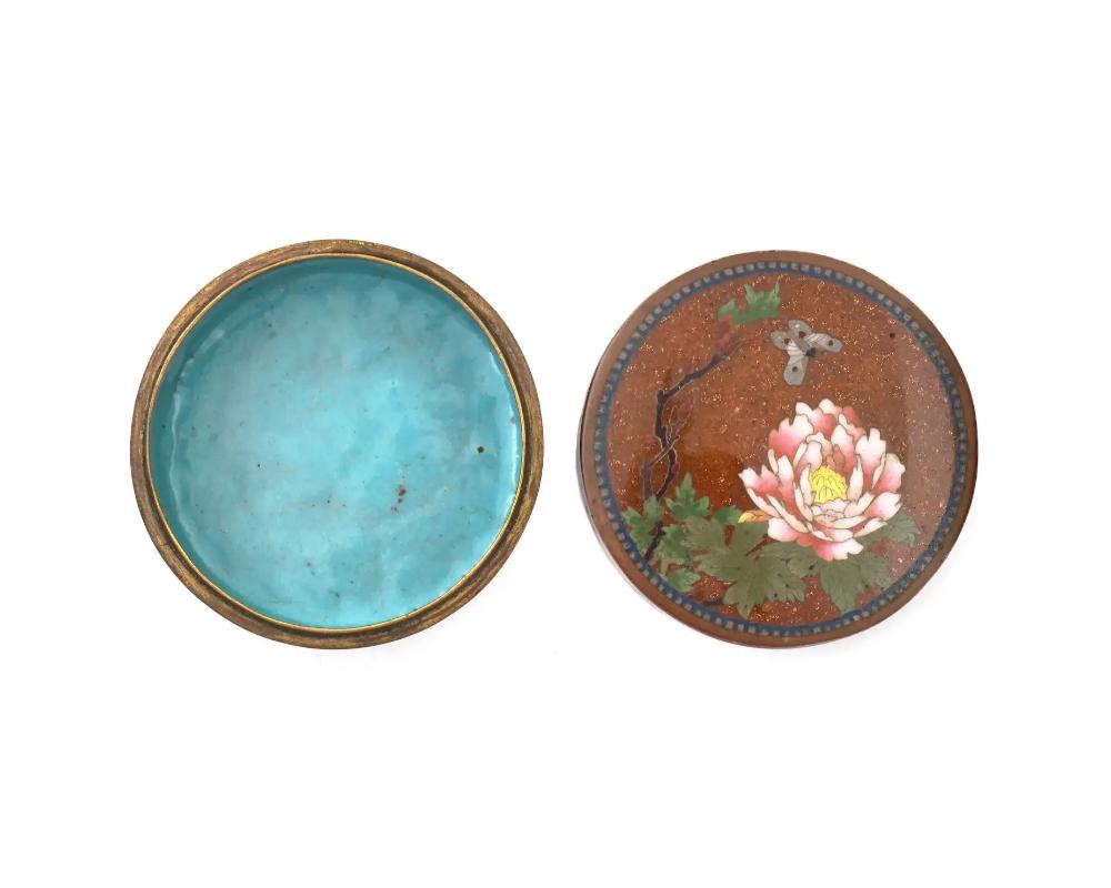 High Quality Japanese Cloisonne Enamel Goldstone Kogo Meiji In Good Condition For Sale In New York, NY
