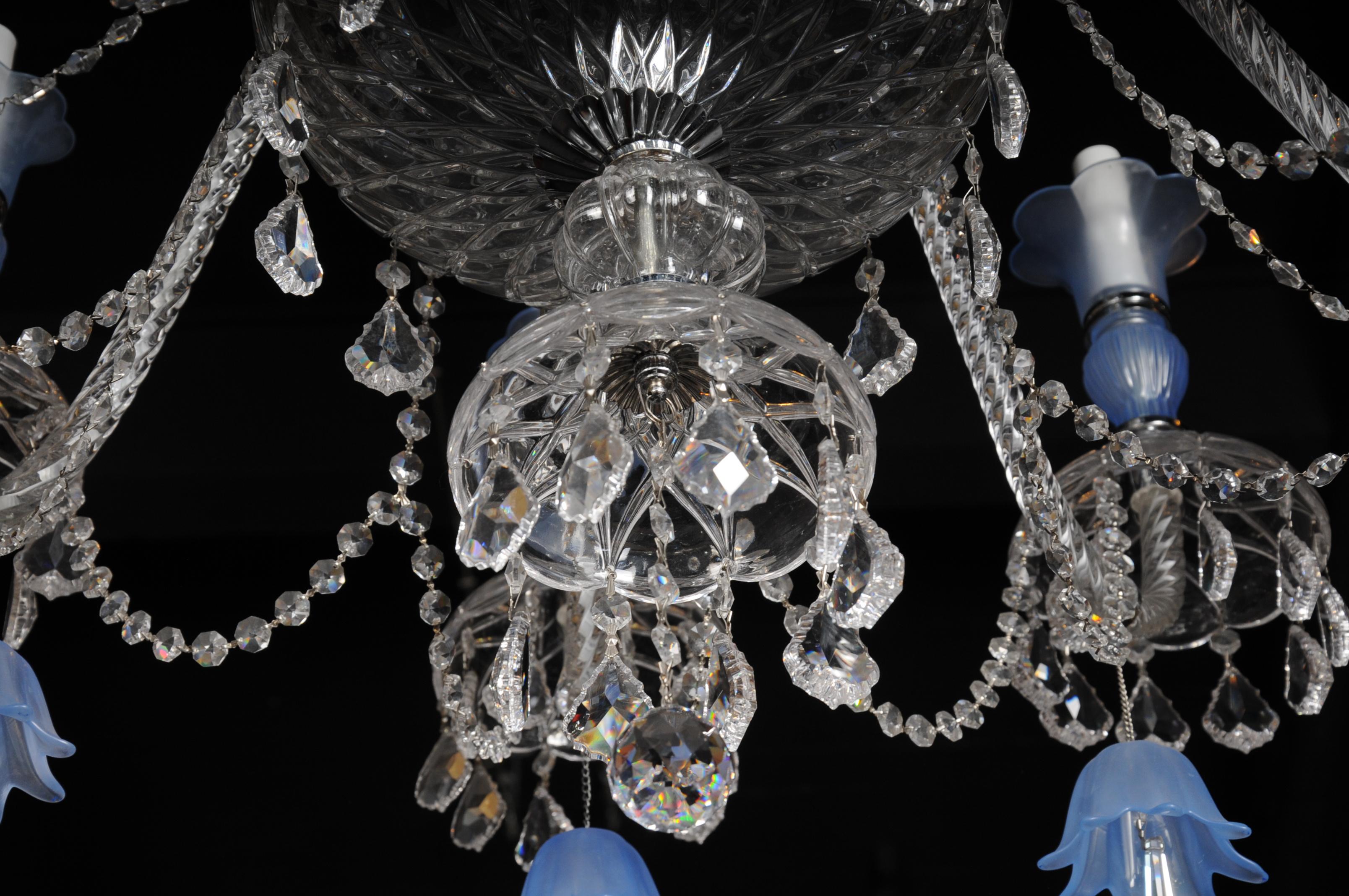 High Quality Large Crystal Chandelier, Probably Murano For Sale 8
