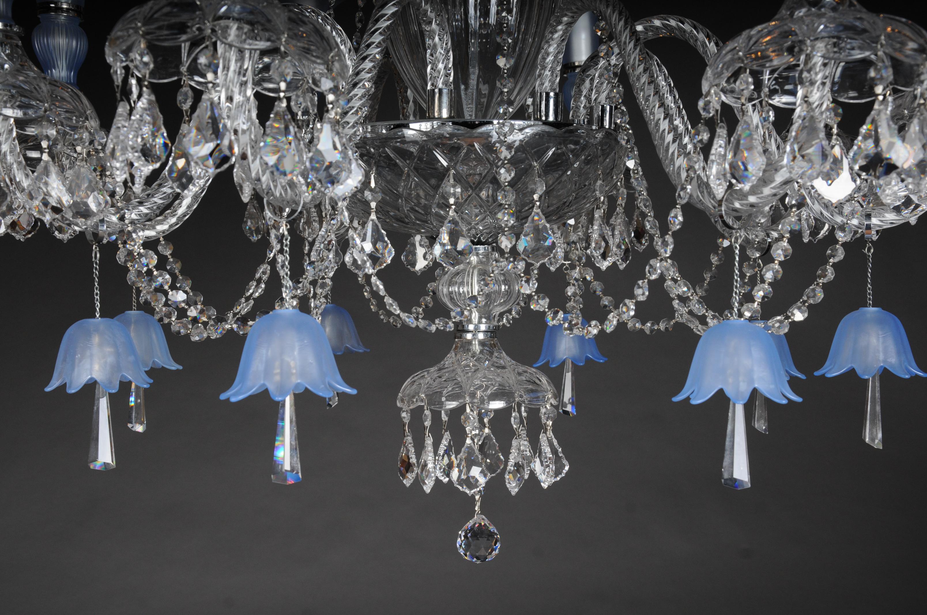 High Quality Large Crystal Chandelier, Probably Murano For Sale 10