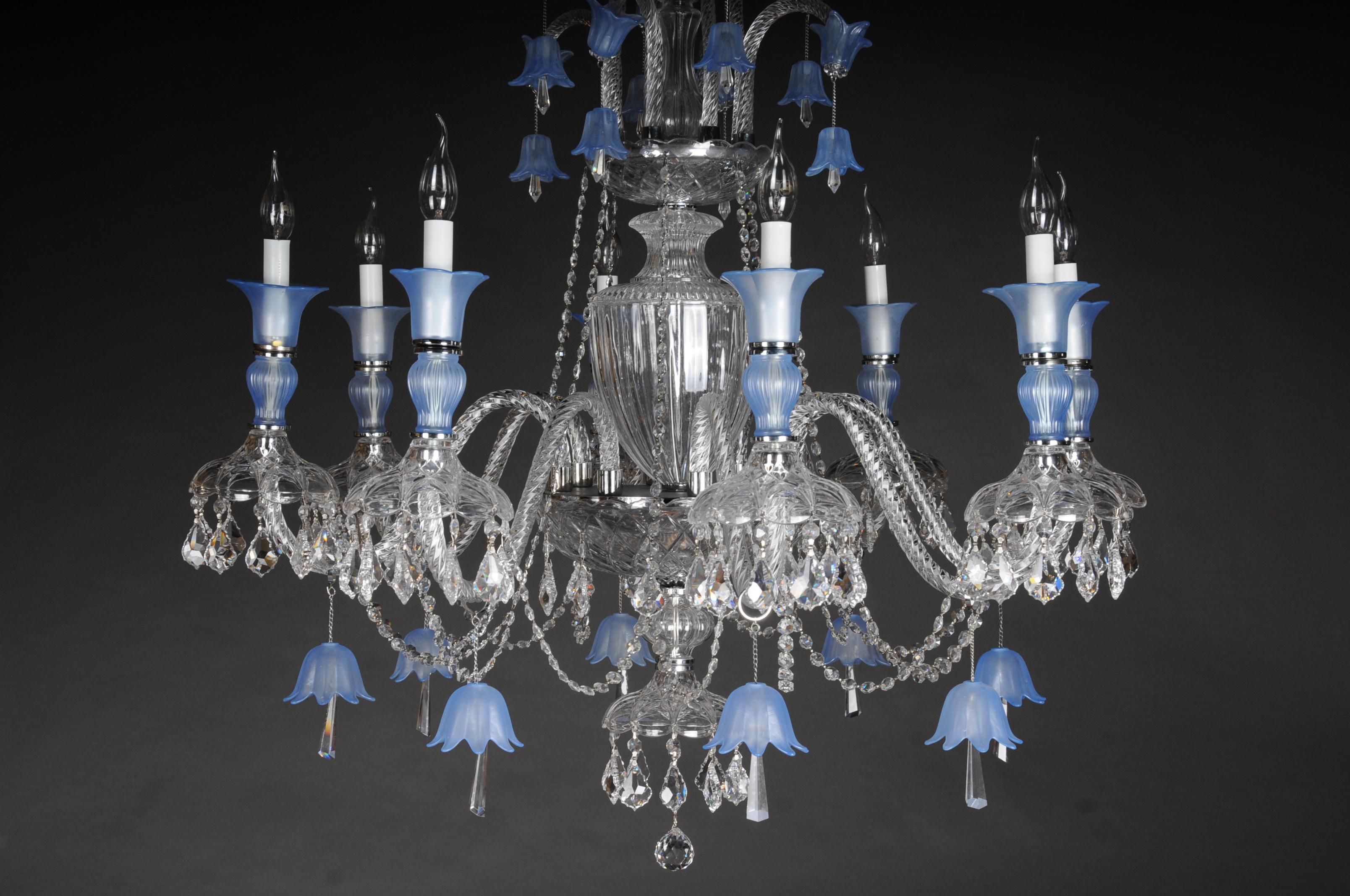 Grande lampadario di cristallo di alta qualità, probabilmente di Murano in vendita 12