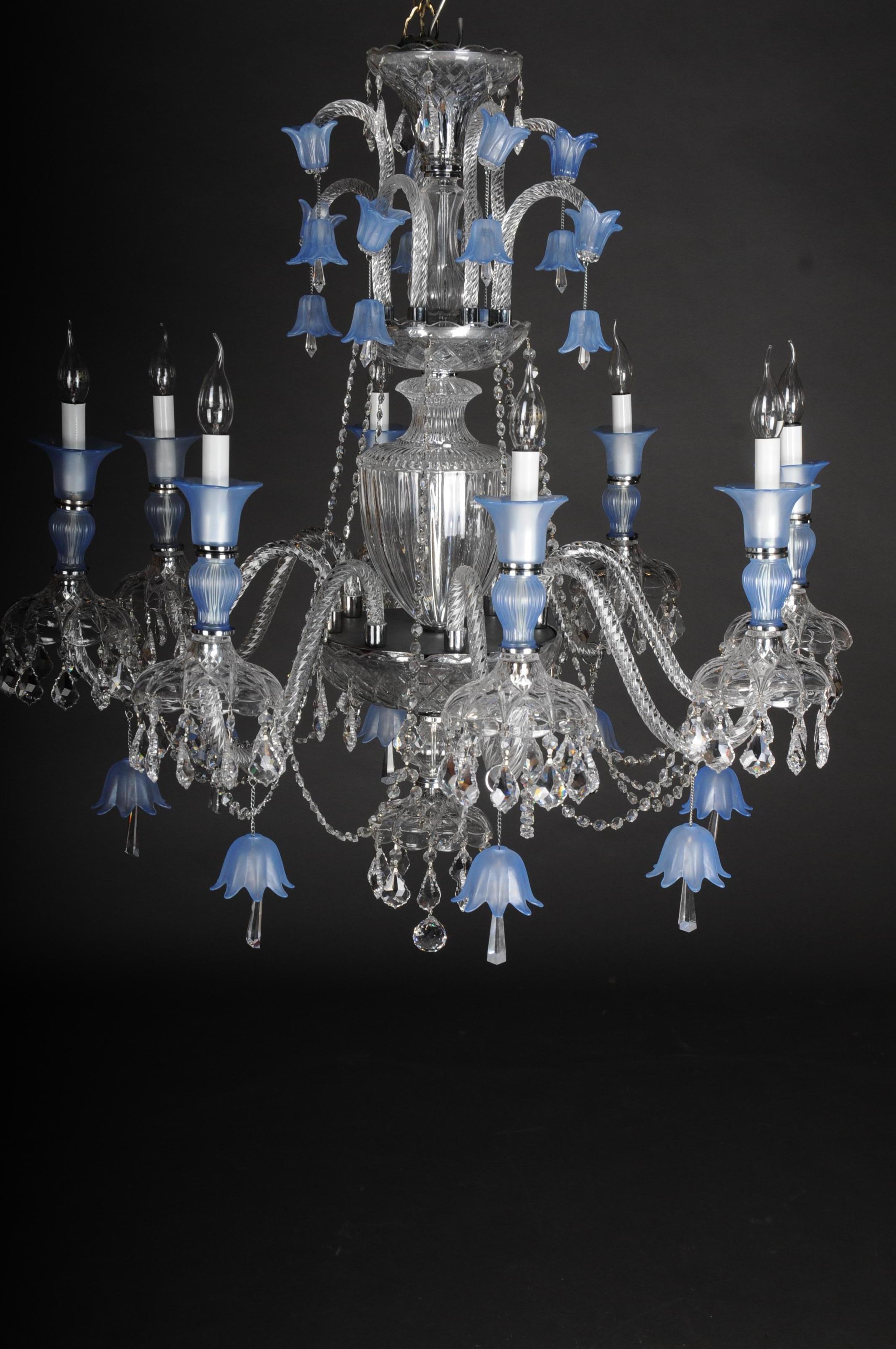 High Quality Large Crystal Chandelier, Probably Murano For Sale 14