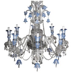 High Quality Large Crystal Chandelier, Probably Murano