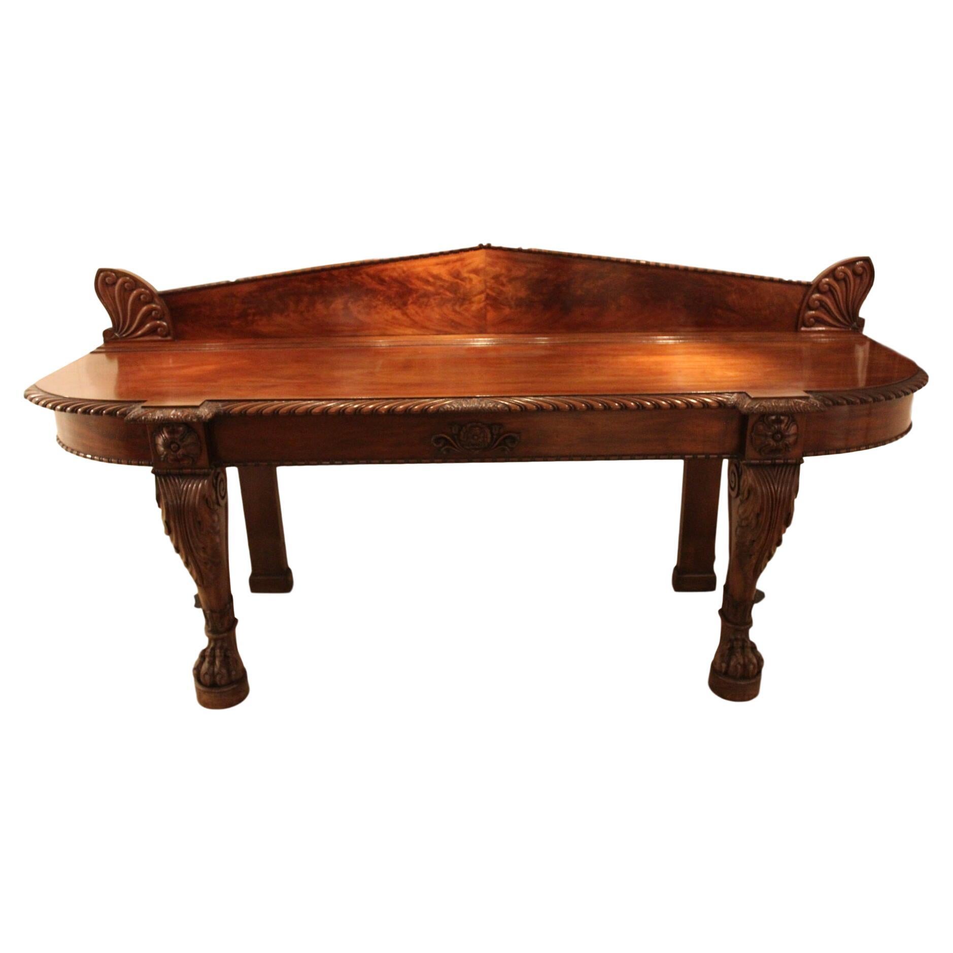 High Quality Large Scale Mahogany Serving Table For Sale