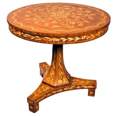 High Quality Marquetry Table in the Biedermeier Style