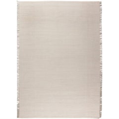 High-Quality Modern Beige, Gray Flat-Weave Wool Rug by Doris Leslie Blau