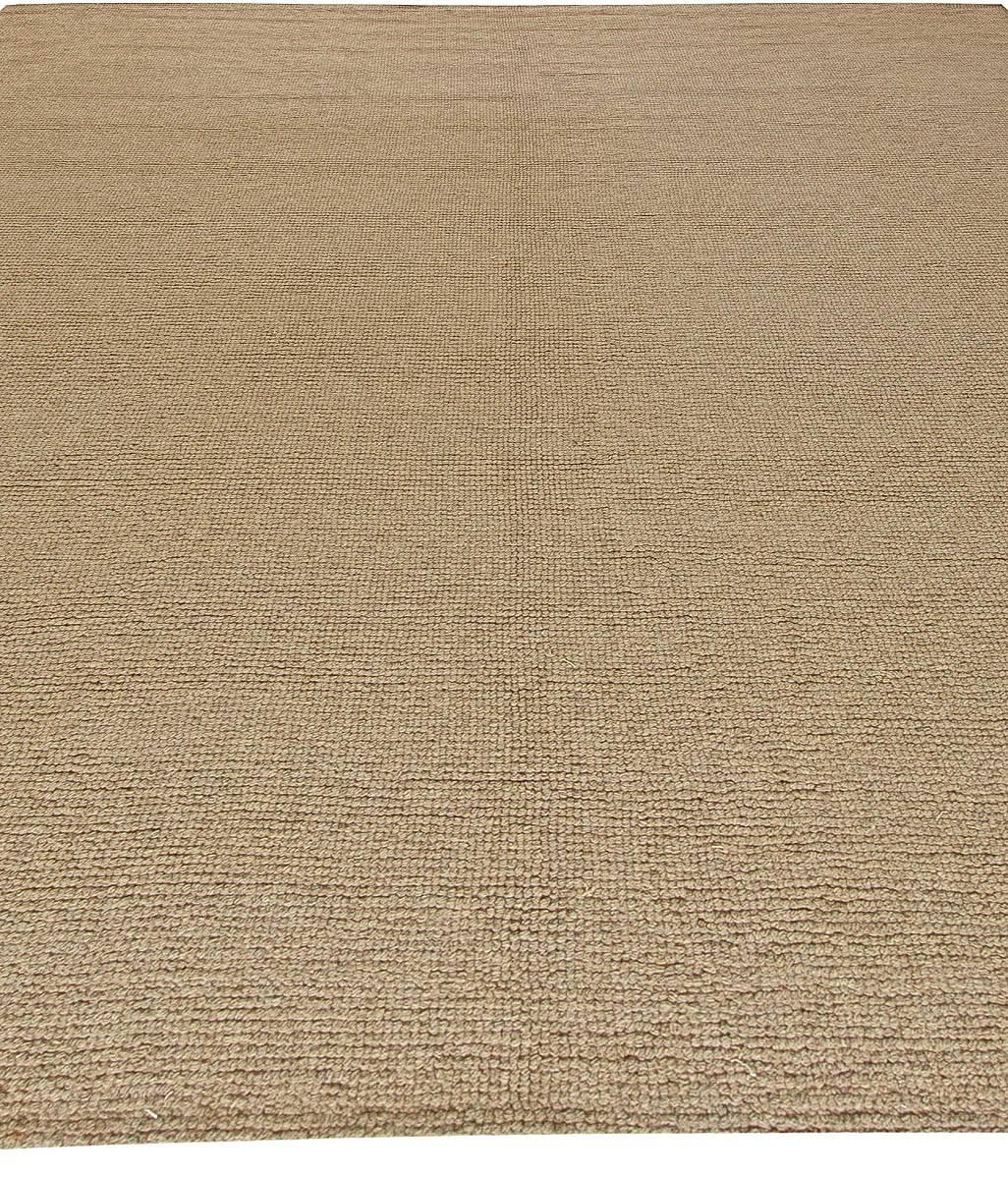 Moderne Tapis moderne en laine marron à tissage plat de haute qualité de Doris Leslie Blau en vente