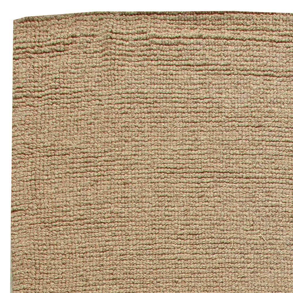 Noué à la main Tapis moderne en laine marron à tissage plat de haute qualité de Doris Leslie Blau en vente