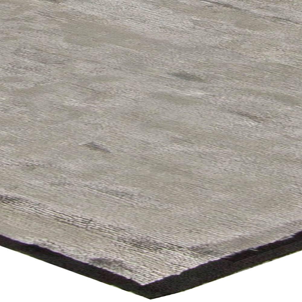 Alfombra moderna de lana gris hecha a mano de alta calidad por Doris Leslie Blau Lana en venta