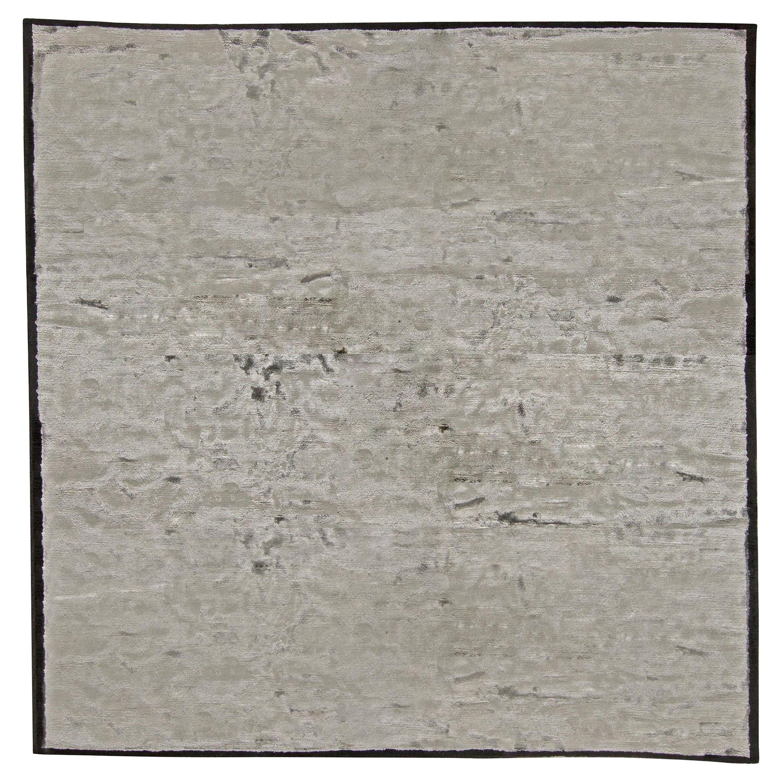 High-Quality Modern Gray Handmade Wool Rug by Doris Leslie Blau