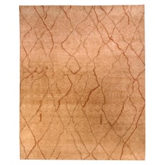 High-quality Modern Parched Desert Handmade Wool Rug by Doris Leslie Blau