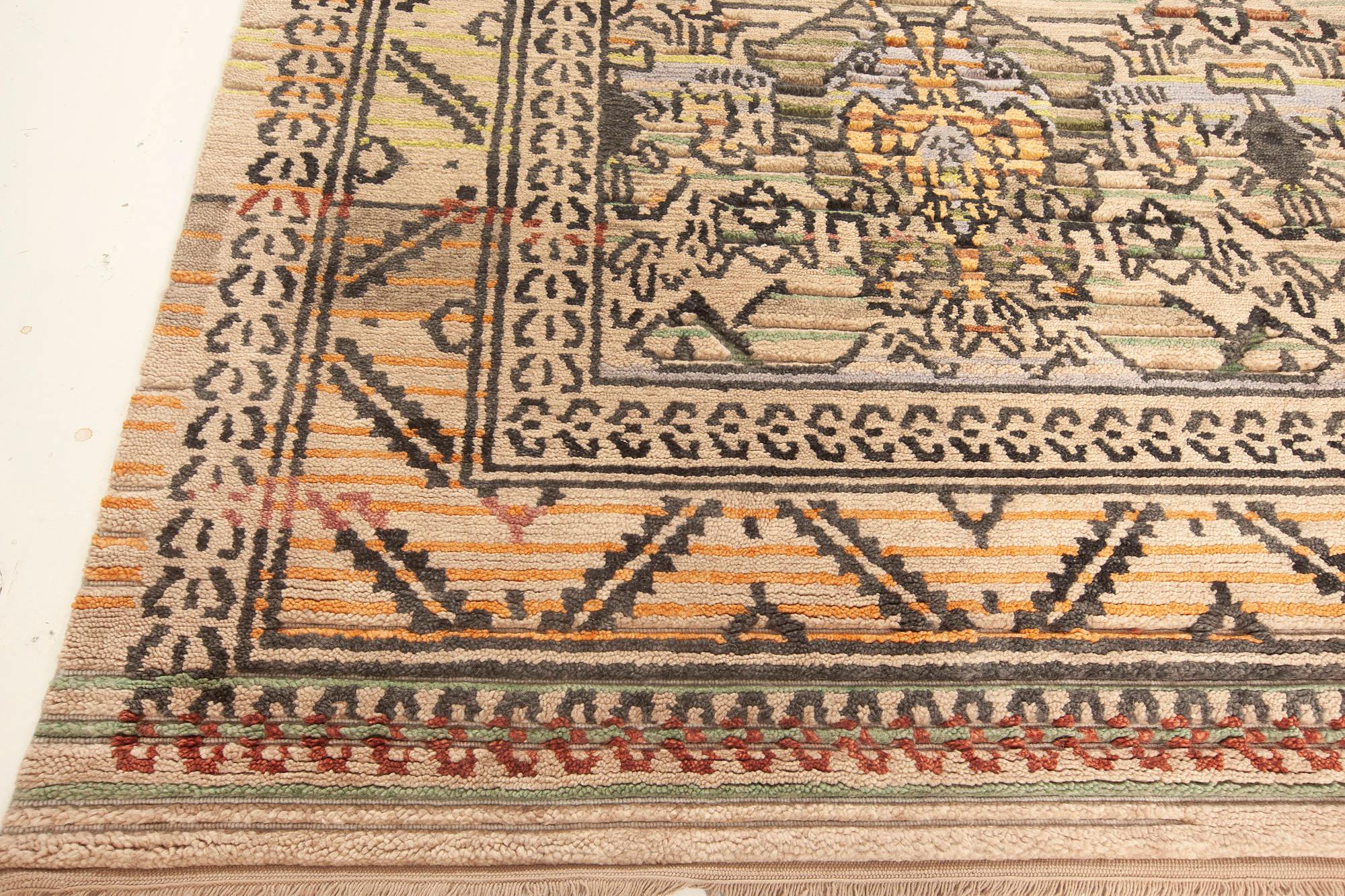 High-Quality Modern Samara Handmade Wool Rug by Doris Leslie Blau In New Condition For Sale In New York, NY