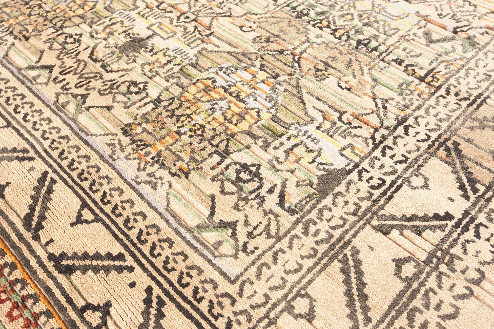 High-Quality Modern Samara Handmade Wool Rug by Doris Leslie Blau For Sale 2