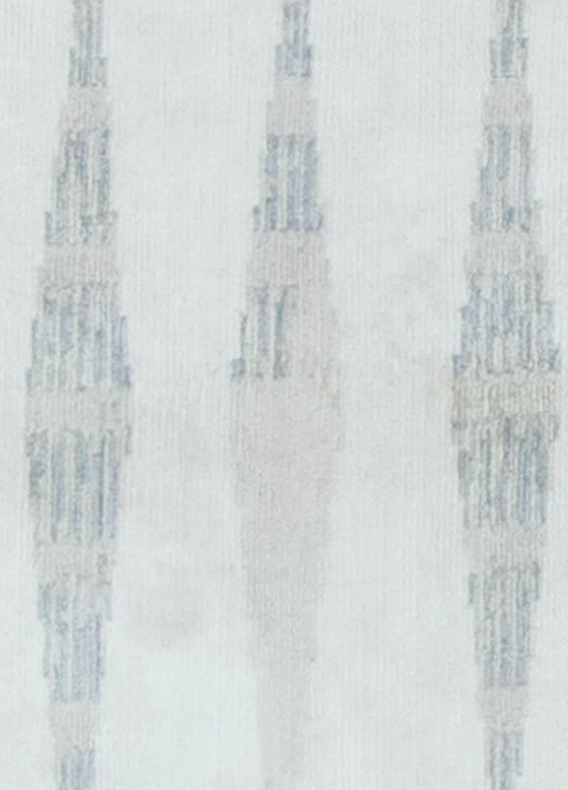 High-quality modern striped wool runner by Doris Leslie Blau.
Size: 3.4
