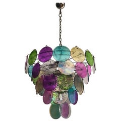 High Quality Murano Chandelier Space Age, 50 Multicolored Glasses