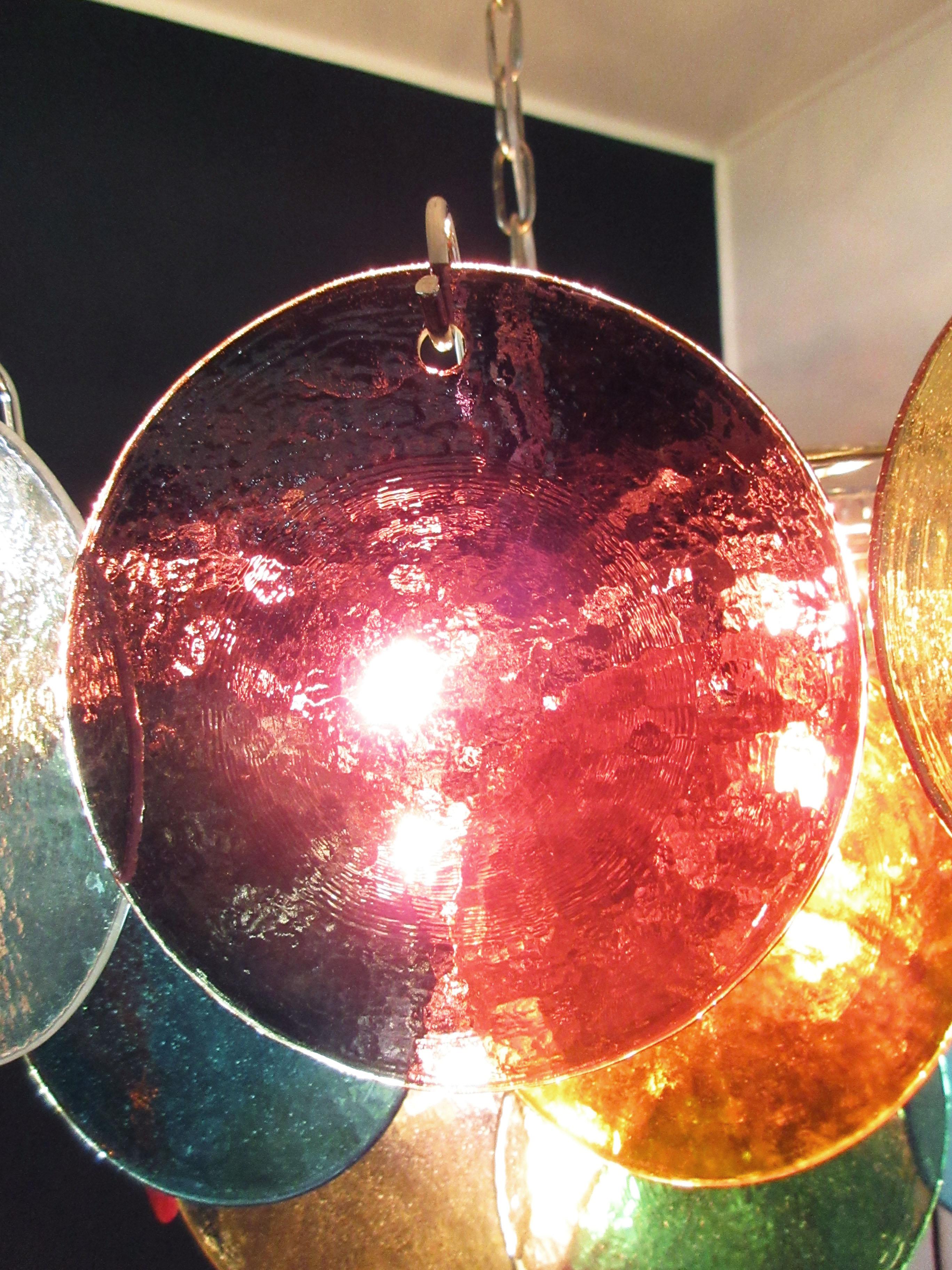 Lampadario di Murano di alta qualità A Space Age, 50 vetri multicolori in vendita 3