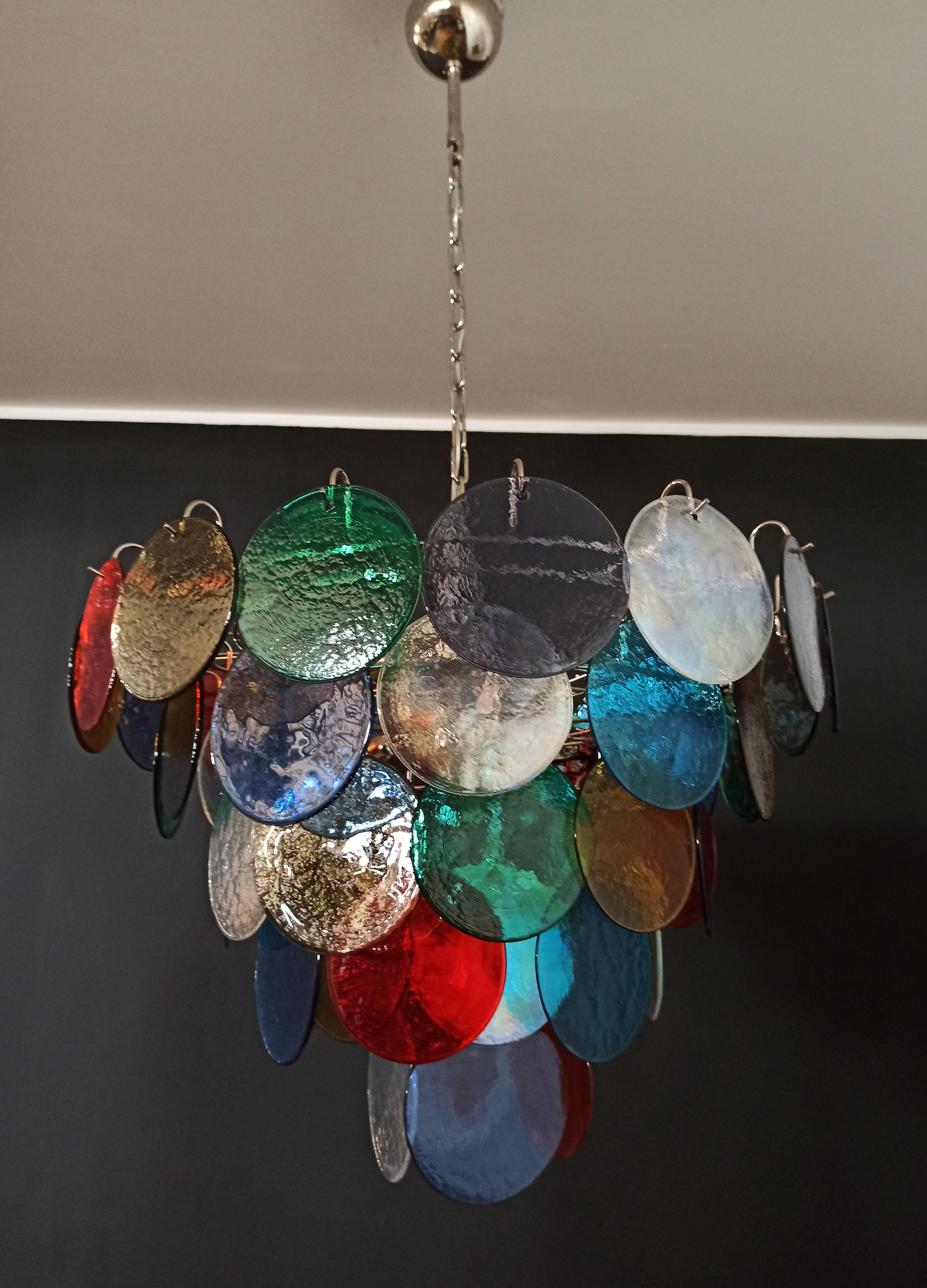 multicoloured chandelier