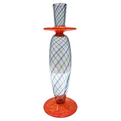 High-Quality Murano Glass Candleholder by Carlo Moretti, Italy, 1999