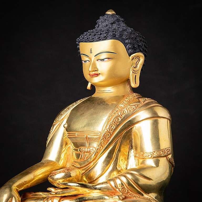 Statua di Buddha in bronzo del Nepal di alta qualità 5