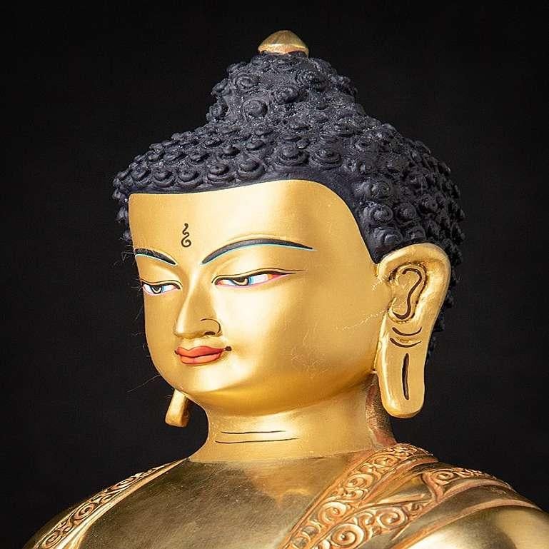 Statua di Buddha in bronzo del Nepal di alta qualità 6