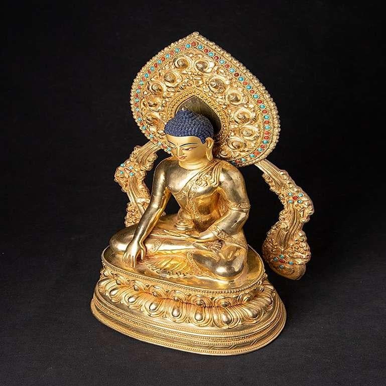 High quality Nepali bronze Buddha statue from Nepal For Sale 7