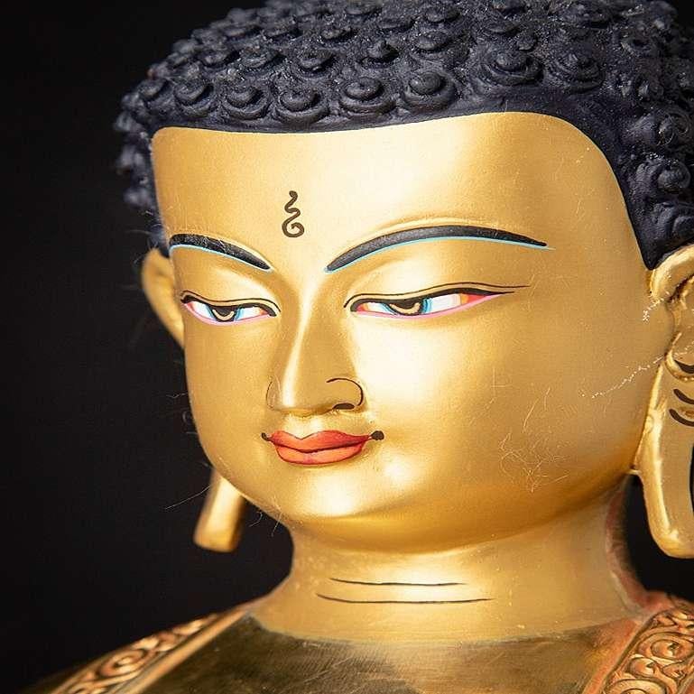 Statua di Buddha in bronzo del Nepal di alta qualità 9