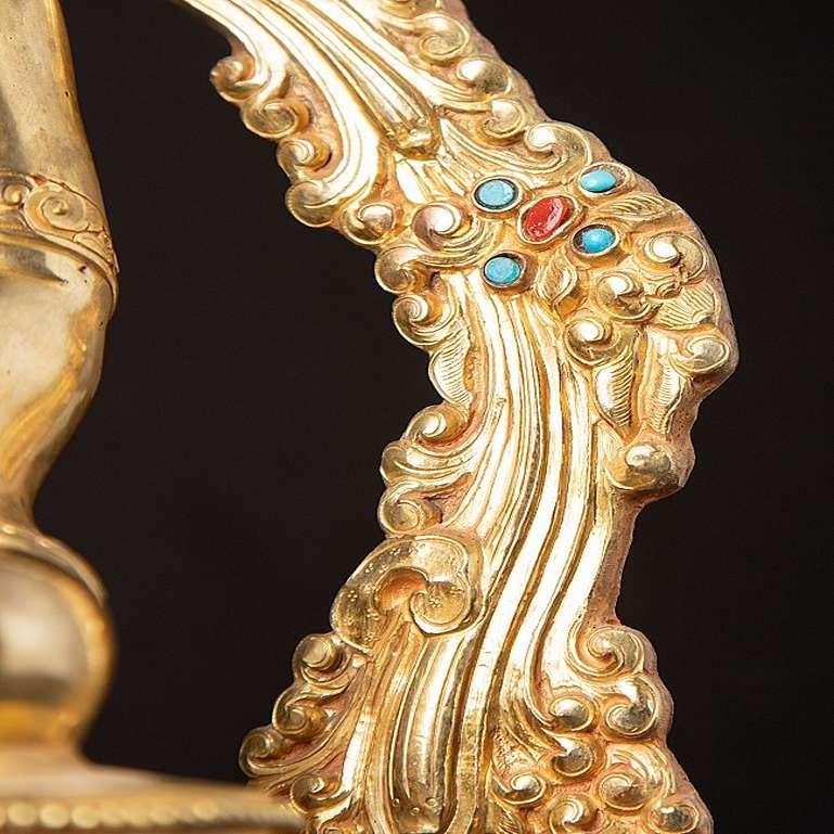 High quality Nepali bronze Buddha statue from Nepal For Sale 13