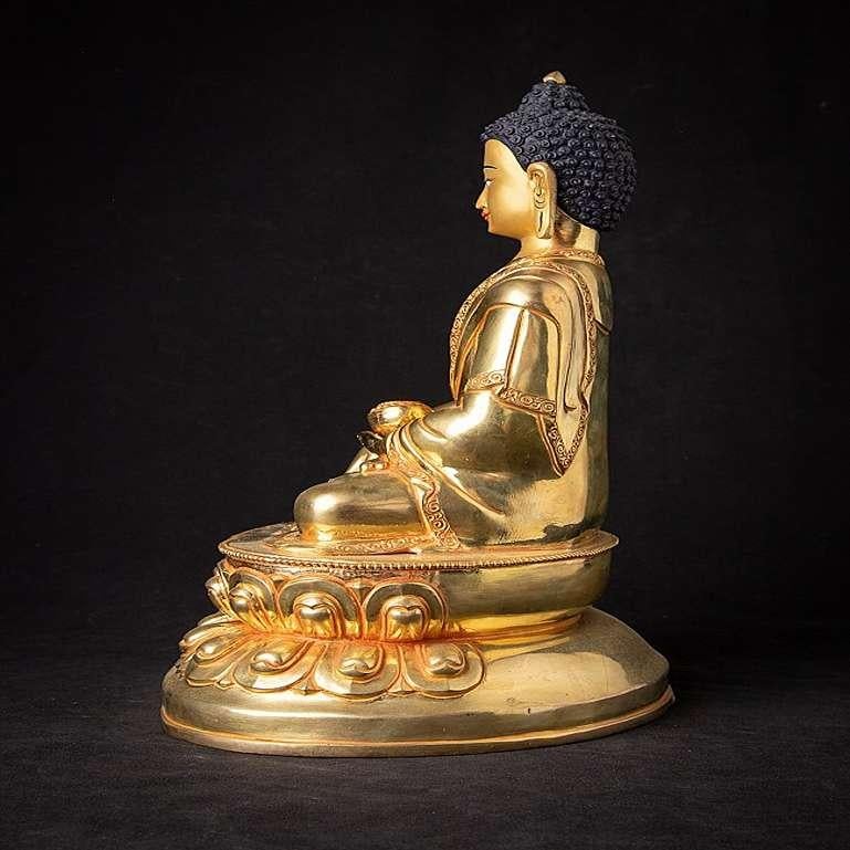 Nepalese Statua di Buddha in bronzo del Nepal di alta qualità