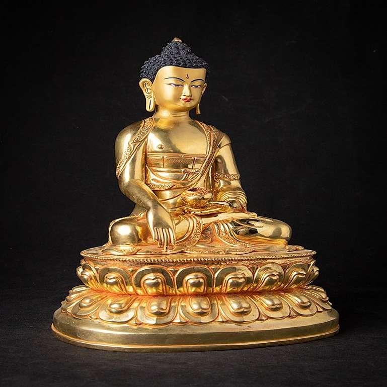 Bronzo Statua di Buddha in bronzo del Nepal di alta qualità