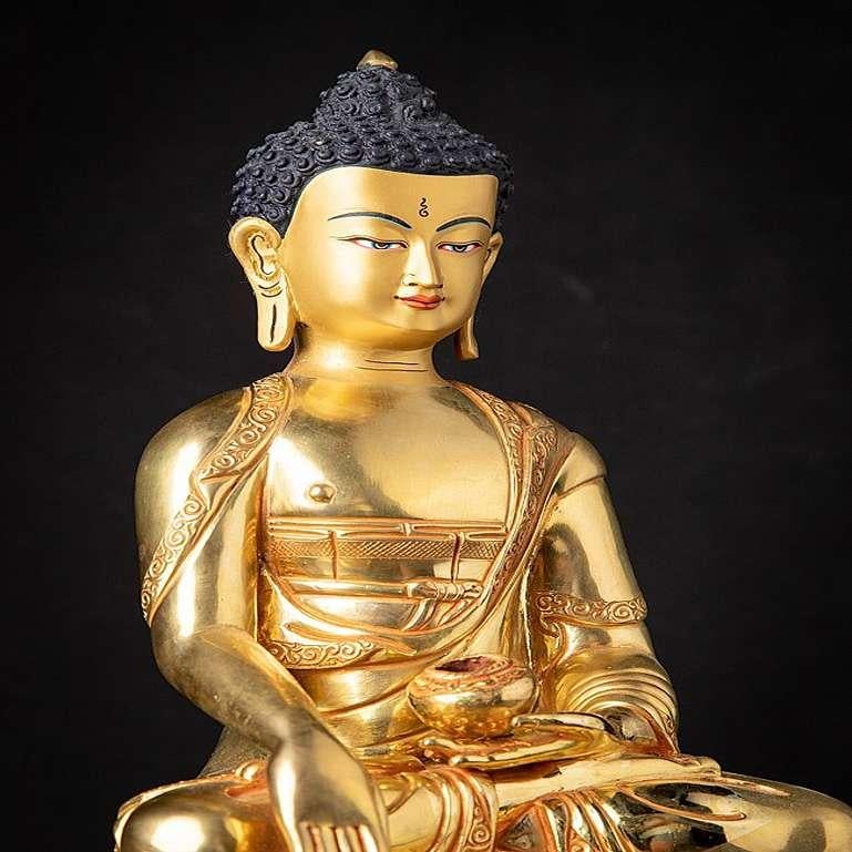 Statua di Buddha in bronzo del Nepal di alta qualità 1